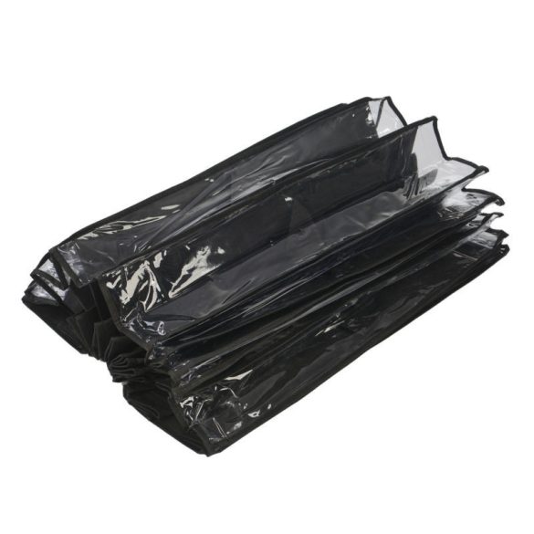 Ajtóra szerelhető cipőtároló-fekete