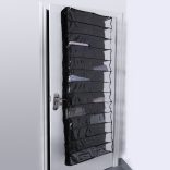 Ajtóra szerelhető cipőtároló-fekete