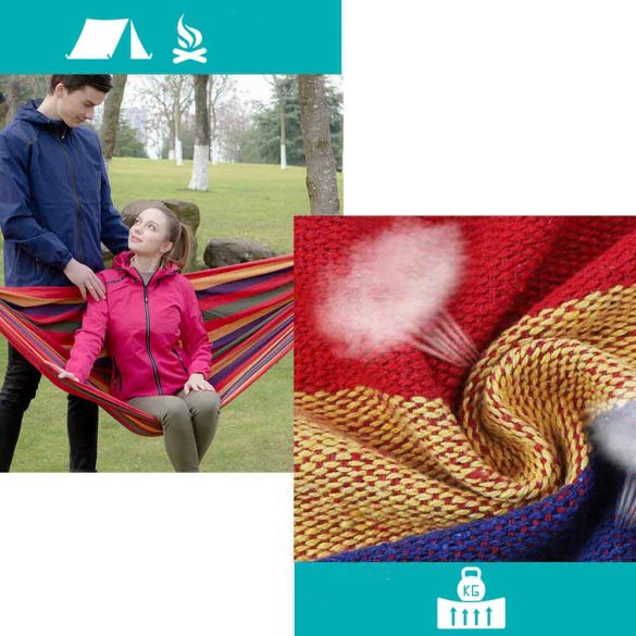 Kétszemélyes függőágy-piros