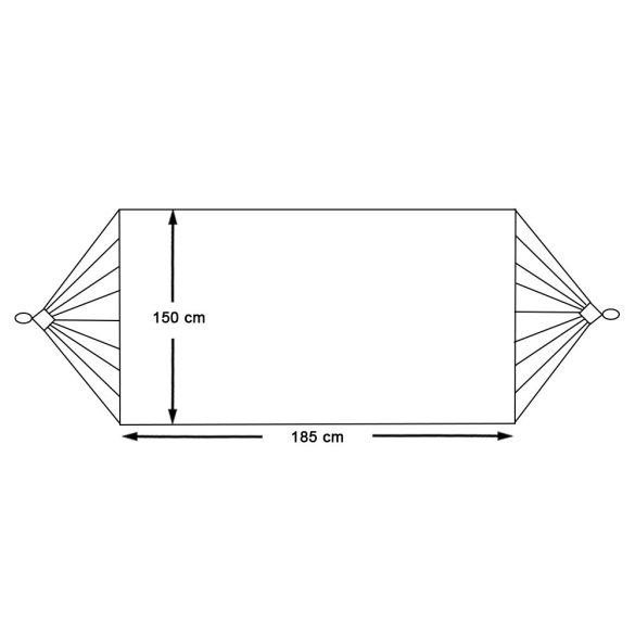 Kétszemélyes függőágy-piros