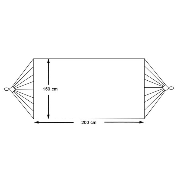 Kétszemélyes függőágy-natúr