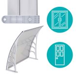 Műanyag előtető több méretben és színben-120x90 cm-fehér