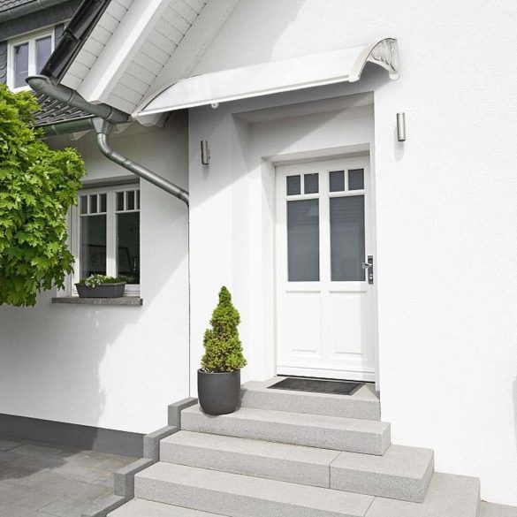 Műanyag előtető több méretben és színben-120x90 cm-fehér