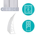 Műanyag előtető több méretben és színben-240x90 cm-fehér