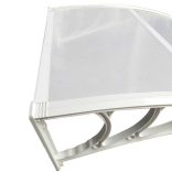 Műanyag előtető több méretben és színben-300x90 cm-fehér