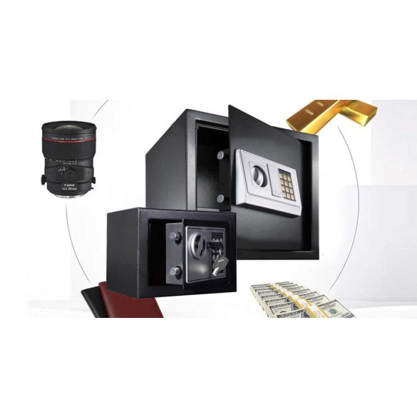 Digitális széf 2 típusban - kicsi, fekete