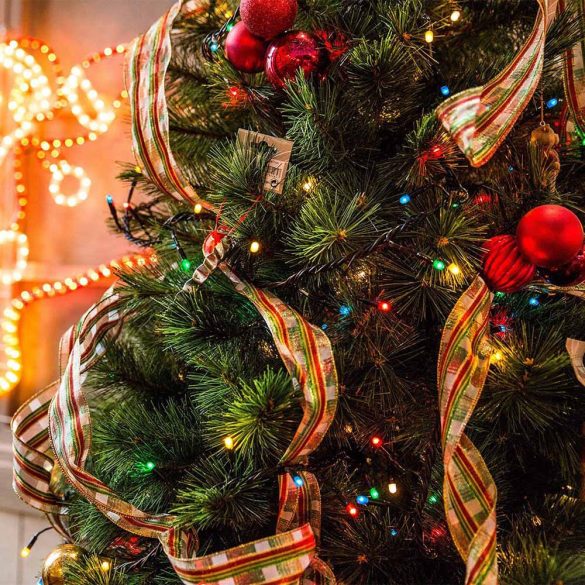 LED fényfüzér választható méretben és színben-120 LED-es-színes