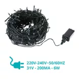 LED fényfüzér választható méretben és színben-480 LED-es -melegfehér