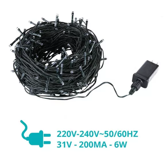 LED fényfüzér választható méretben és színben-480 LED-es -melegfehér