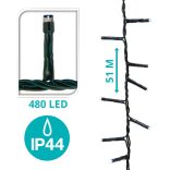 LED fényfüzér választható méretben és színben-480 LED-es -színes