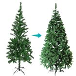 Nordmann műfenyő fém talppal, 4 méretben-210 cm