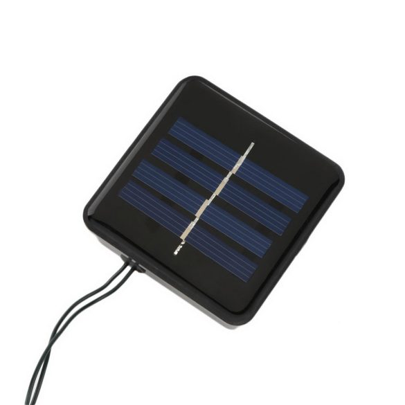 100 LED-es napelemes kerti fényfüzér-20 méteres-meleg fehér