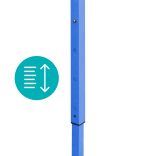 Összecsukható kerti pavilon több típusban-2,9x4,25 méteres-kék-pavilon+hordtáska