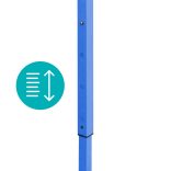 Összecsukható kerti pavilon több típusban-2,9x5,7 méteres-piros-pavilon+hordtáska