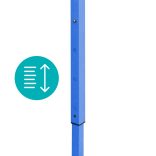 Összecsukható kerti pavilon több típusban-2,9x5,7 méteres-fehér-pavilon+hordtáska