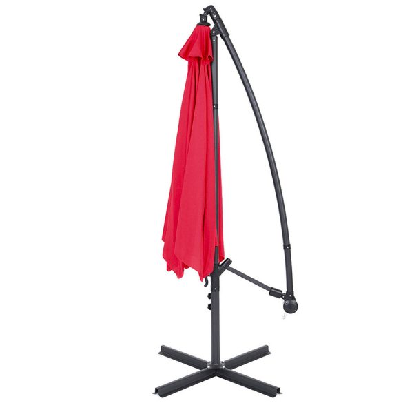 Függő napernyő 2,7 m, piros