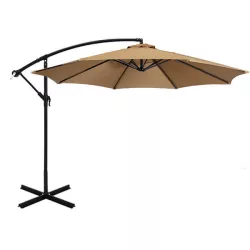 Függő napernyő 2,7 m, khaki