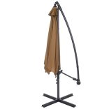 Függő napernyő 2,7 m, khaki