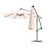 Függő napernyő 2,7 m, krém