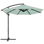 Függő napernyő, 2,8 m, világos zöld