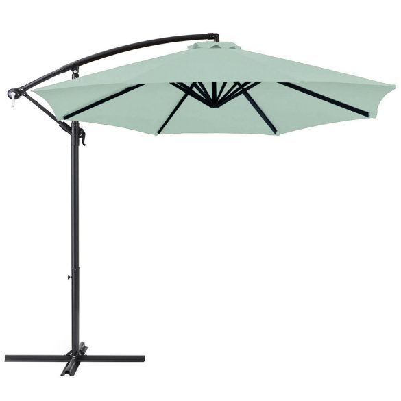 Függő napernyő, 2,8 m, világos zöld
