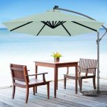 Függő napernyő, 2,8 m, világos zöld