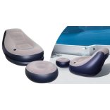 Felfújható fotel lábtartóval