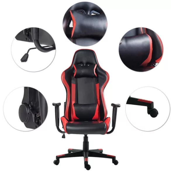Gamer szék több színben  - pro-piros