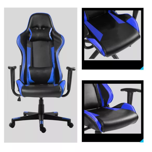 Gamer szék több színben - pro-kék