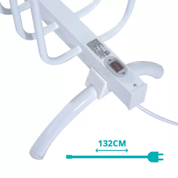 Elektromos cipőszárító 4 pár cipőnek, 80 W