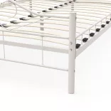 Mimi fém ágykeret ajándék ágyráccsal több méretben és színben-Fehér 160x200cm