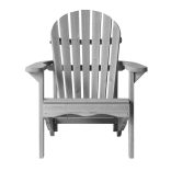 Fa kerti szék, szürke