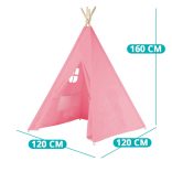 Indián sátor gyerekeknek, 3 színben-rózsaszín