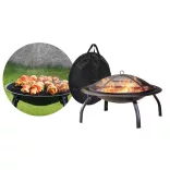 Tűzrakó és grillező, ajándék hordtáskával