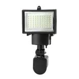 Mozgásérzékelős, napelemes reflektor, 60 LED