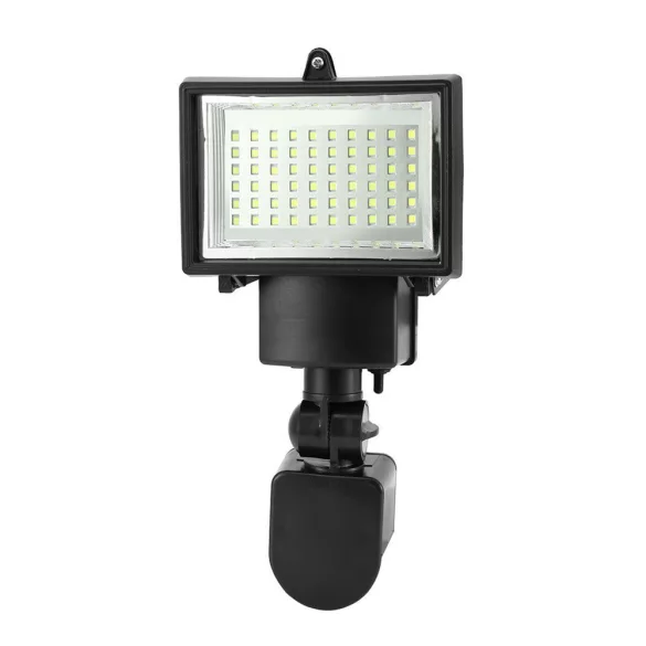 Mozgásérzékelős, napelemes reflektor, 60 LED