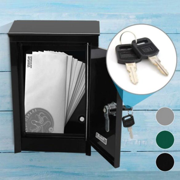 Fém postaláda több színben-fekete