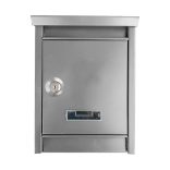 Fém postaláda több színben-szürke