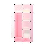 Műanyag elemes szekrény-rózsaszín