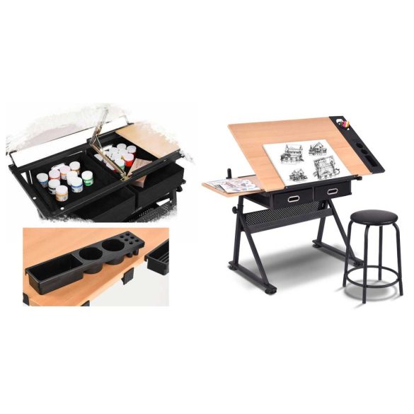 Dönthető rajzasztal ajándék székkel