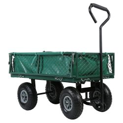 Fém kerti kézikocsi, 300 kg teherbírással