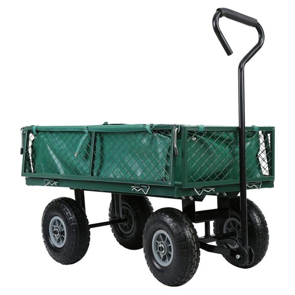 Fém kerti kézikocsi, 300 kg teherbírással