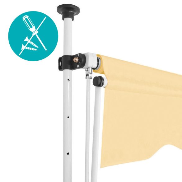 Feltekerhető napellenző több méretben és színben - bézs, 250x120cm