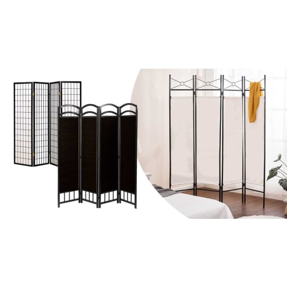 4 paneles térelválasztó paraván-japán stílusú