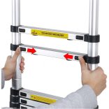 Teleszkópos alumínium létra 3 méretben-4,1 méteres