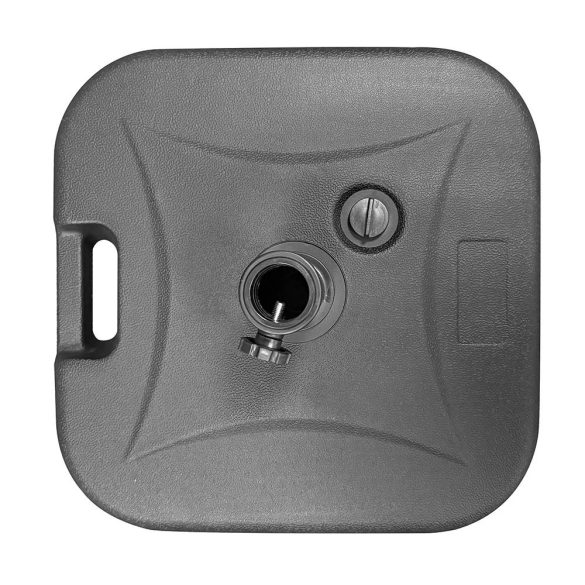 Tölthető napernyő talpak több típusban-négyszög alakú talp