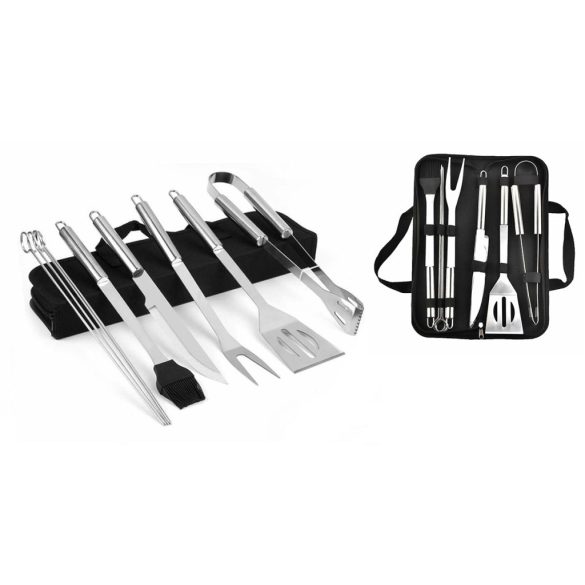 9 részes grill eszköz készlet táskában