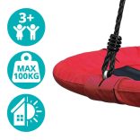 Fészekhinta-110 cm-es-piros-sátor nélkül