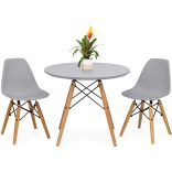 4 db modern étkezőszék asztallal, 3 színben-szürke
