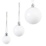 112 részes karácsonyfadísz, több színben-fehér